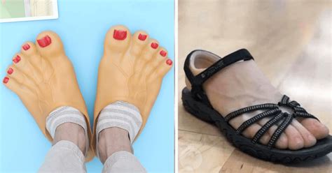 Sandals With Fake Feet 